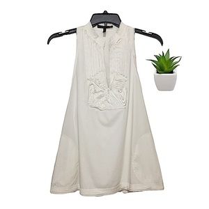 BCBG MaxAzria Sleeveless Ruffle Top